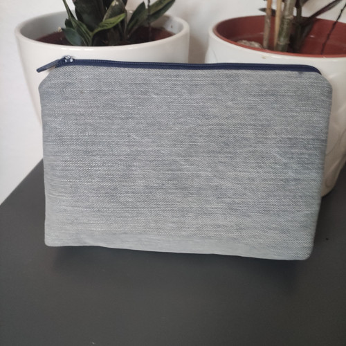 Kosmetická taštička riflová patchwork — foto 2