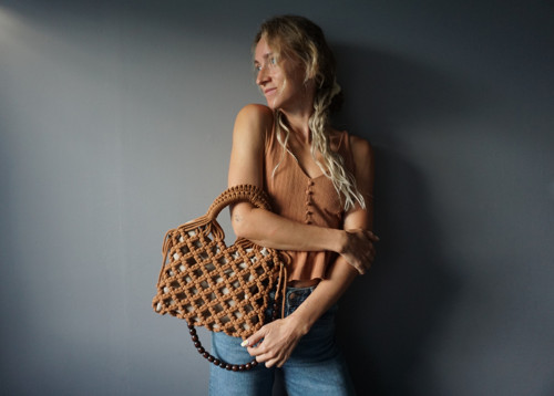 Macramé síťovka Terracotta — foto 2