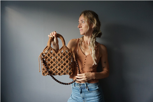 Macramé síťovka Terracotta — foto 4