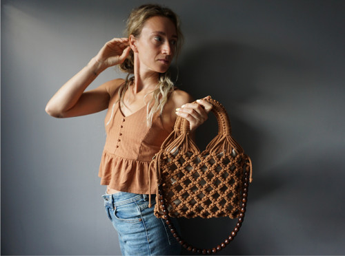 Macramé síťovka Terracotta — foto 5