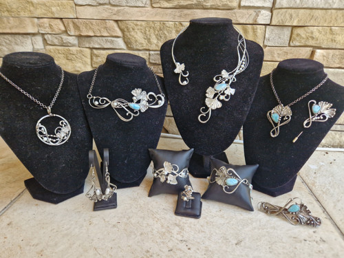 Ginkgo Pearl amulet náhrdelník — foto 2