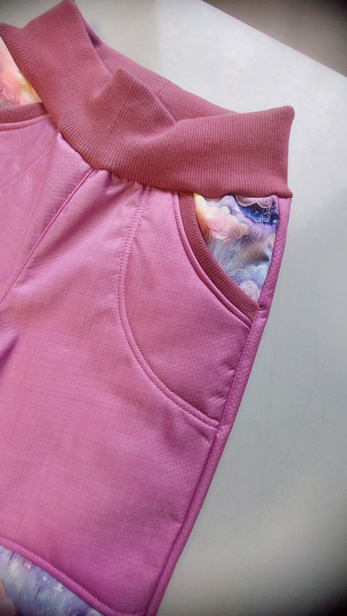 Kalhoty zimní softshell s beránkem Mráčky v.116 — foto 2
