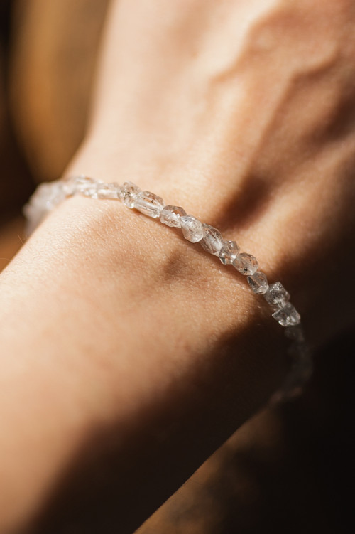 Náramek, herkimerský diamant — foto 3