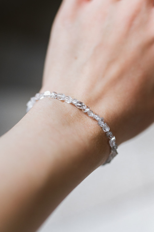 Náramek, herkimerský diamant — foto 5