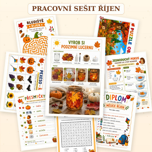 Říjen – pracovní sešit pro děti PDF — foto 2