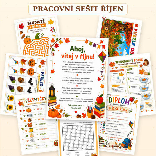 Říjen – pracovní sešit pro děti PDF — foto 3