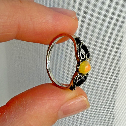Opalite ring/ Prsteň s opálom E009 — foto 5