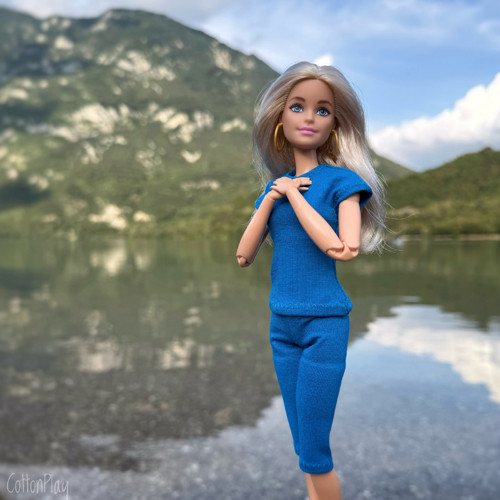 Leginy pro Barbie - modré — foto 3