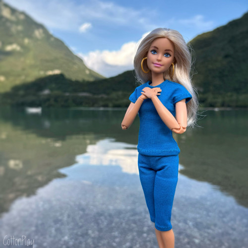 Leginy pro Barbie - modré — foto 2