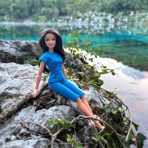 Leginy pro Barbie - modré — foto 4