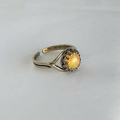 Opalite & Silver / Strieborný prsteň s opálom E009 — foto 4