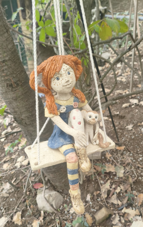 Holčička na houpačce — foto 2
