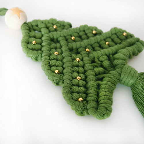 Macramé STROMEČEK / mechově zelená — foto 2