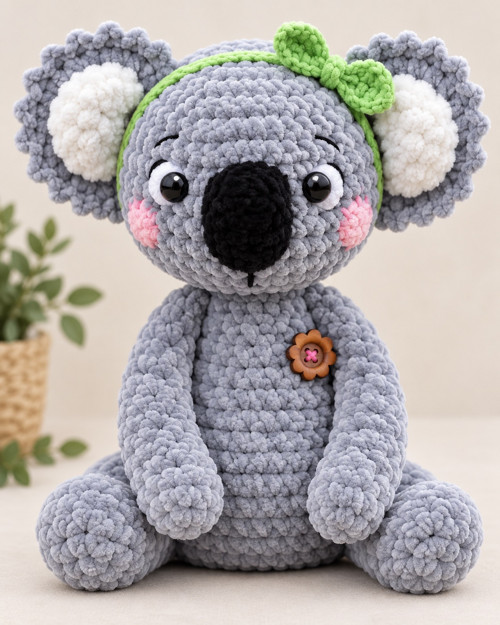 Ručně háčkovaná koala – hebká hračka na objednávku — foto 3