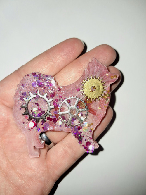 Steampunk magnetka pes — foto 2