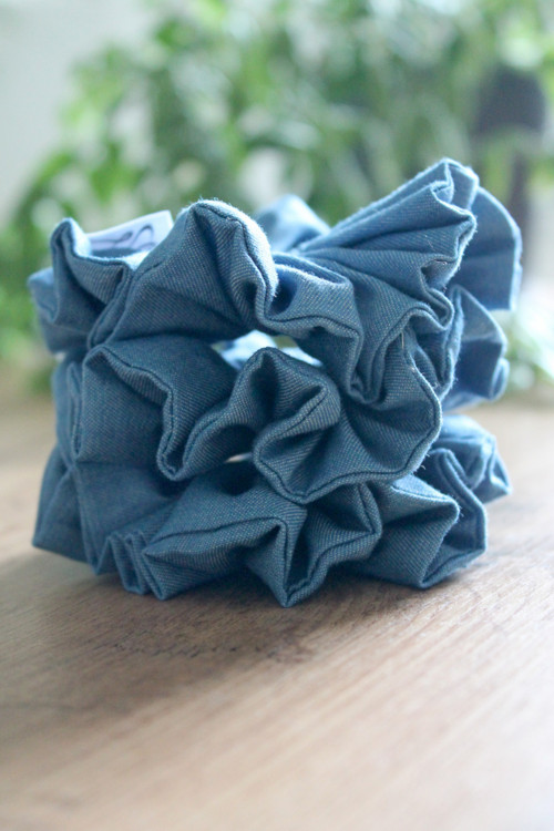 Denimová Scrunchie — foto 3