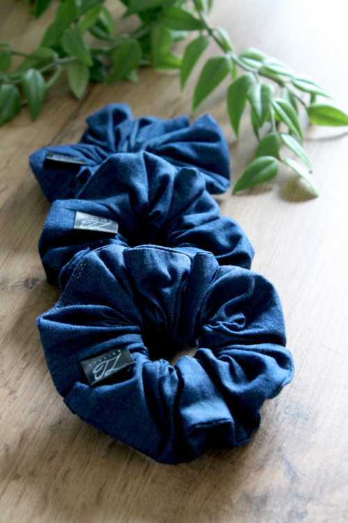 Denimová Scrunchie — foto 3