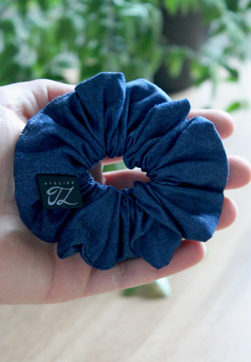 Denimová Scrunchie — foto 2