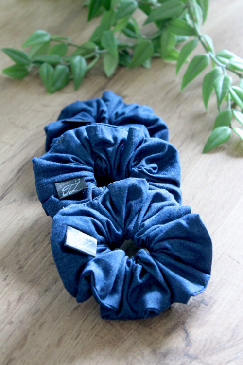 Denimová Scrunchie — foto 6