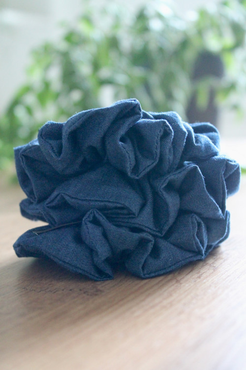 Denimová Scrunchie — foto 4