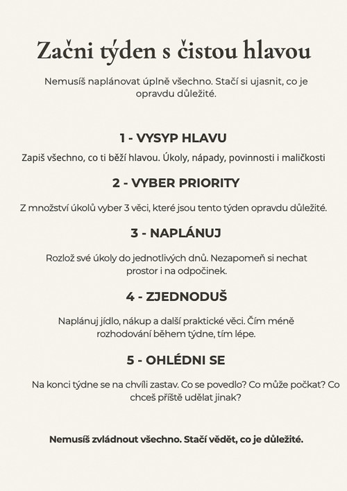 Týden bez chaosu — foto 2