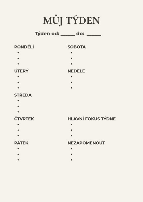 Týden bez chaosu — foto 5