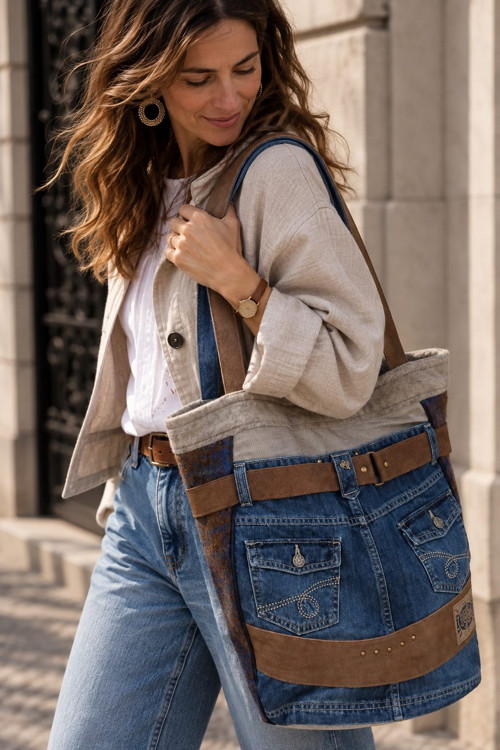 Ántré- Maxi Denimová kabela " Carryall " — foto 2