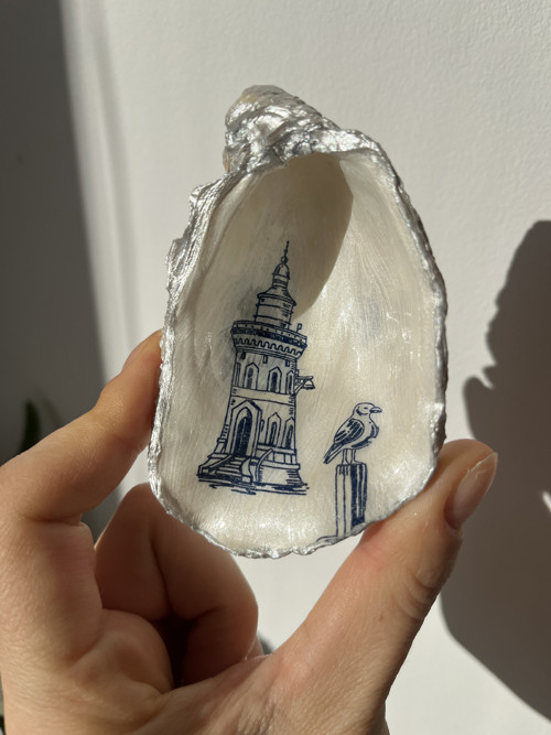 Ústřicová šperkovnice - maják — foto 4