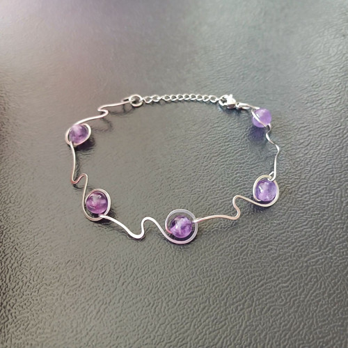 Ametystový náramek - talisman, amulet — foto 2