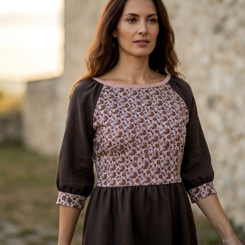 ŠATY úplet+mušelín — foto 2