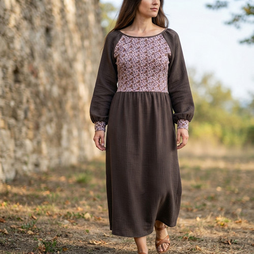 ŠATY úplet+mušelín — foto 3