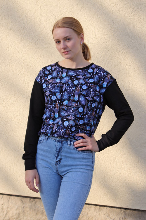 CROP mikina....makovice, XS/S — foto 4