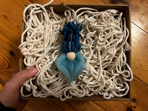 Macrame vánoční skřítek set 3 ks — foto 3