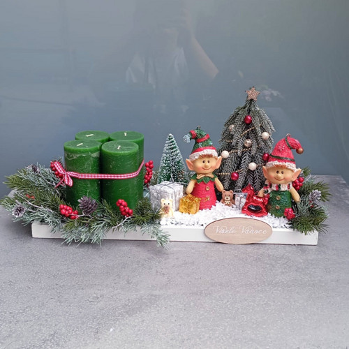 Adventní svícen Elfové — foto 4