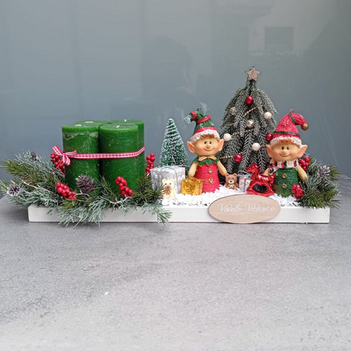Adventní svícen Elfové — foto 3