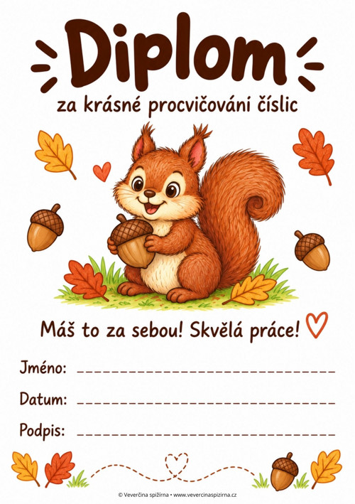 Veverčí písanka - číslice — foto 5