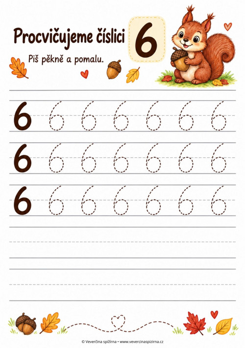 Veverčí písanka - číslice — foto 3