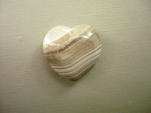 Nevrt. srdíčko 25 mm - sardonyx, č.34f — foto 2