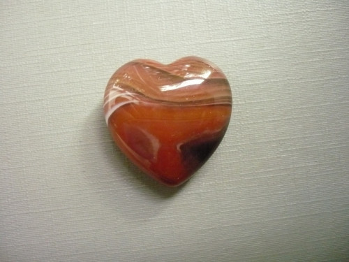 Nevrt. srdíčko 25 mm - sardonyx, č.54f — foto 2