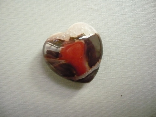 Nevrt. srdíčko 25 mm - sardonyx, č.69f — foto 2