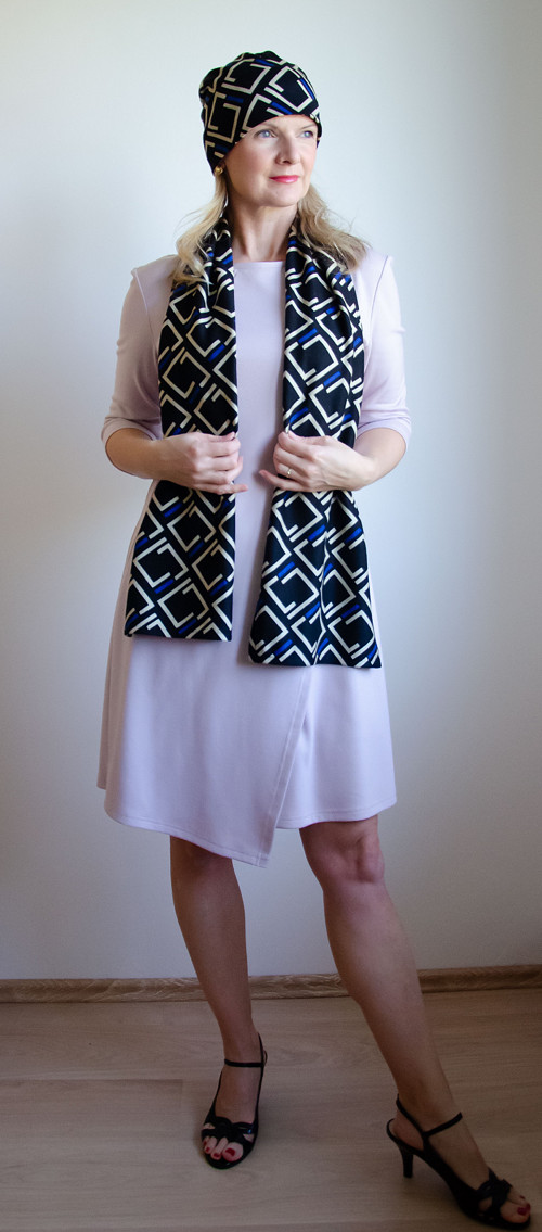 Šála - Káro Royal blue — foto 6