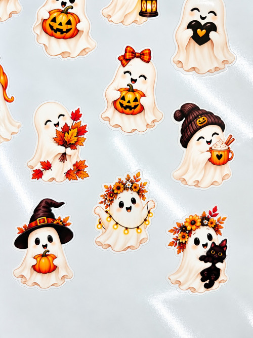 Halloweenské samolepky – Roztomilí duchové — foto 2