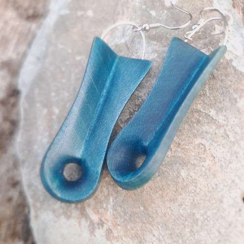 Náušnice modré — foto 3