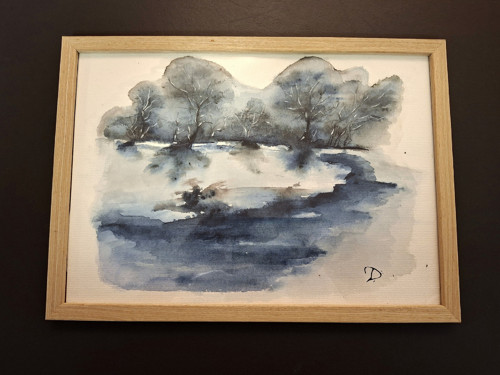 Autorský akvarel - tají ledy — foto 3