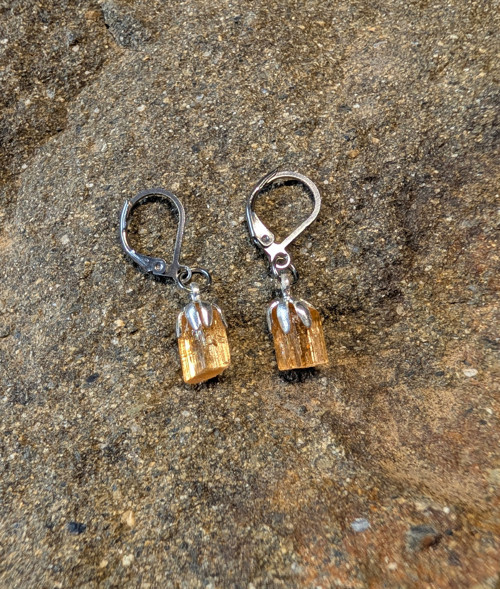Topaz imperial krystaly, chirurgická ocel — foto 2