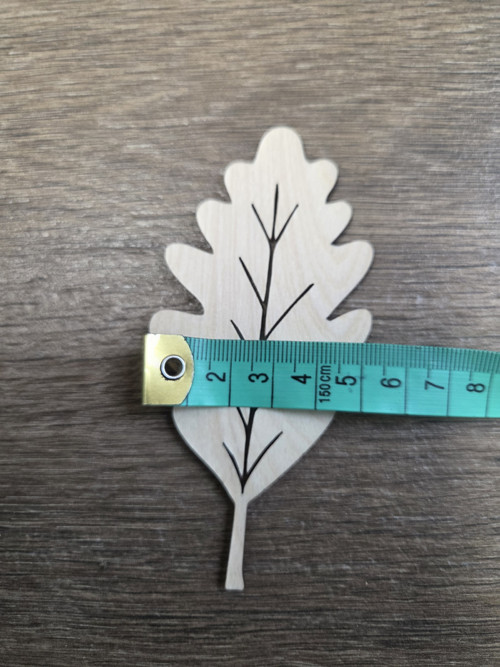Dubové listy (11 x 5 cm) — foto 4