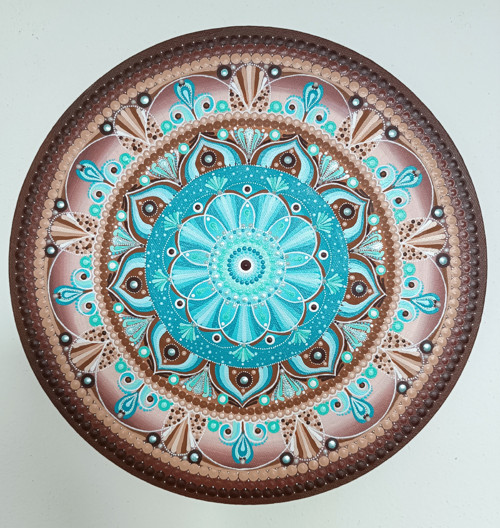 Mandala na kulatém plátně — foto 2