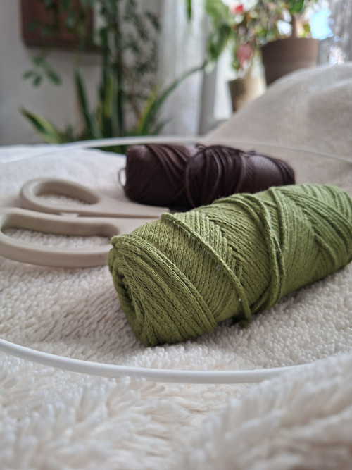Strom života macramé - průměr kruhu 30cm — foto 4