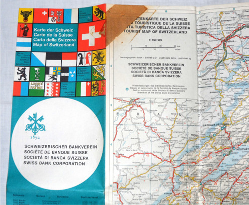 Turistická skládací MAPA • Švýcarsko — foto 2