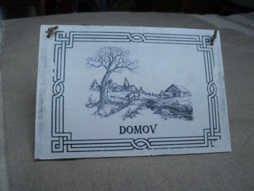 Vintage cedulka " DOMOV" — foto 6